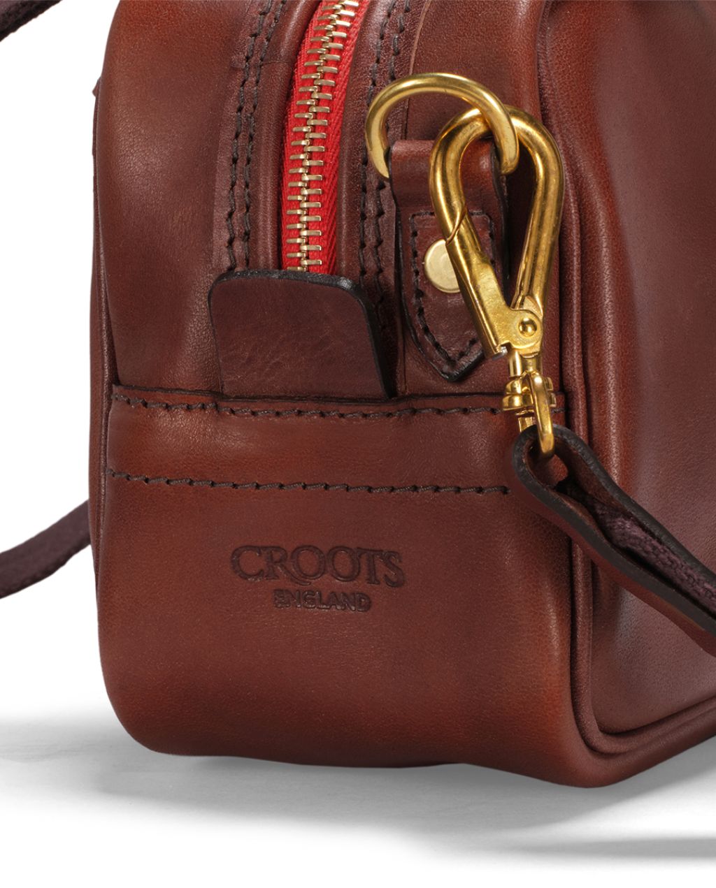 Vintage Leather Mini Box Bag - Port