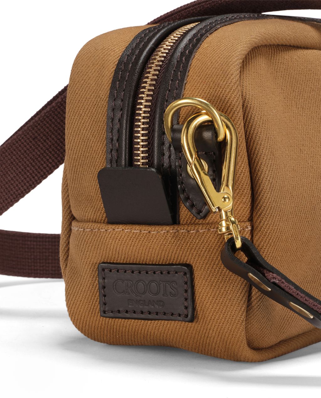 British Twill Mini Box Bag - Tan