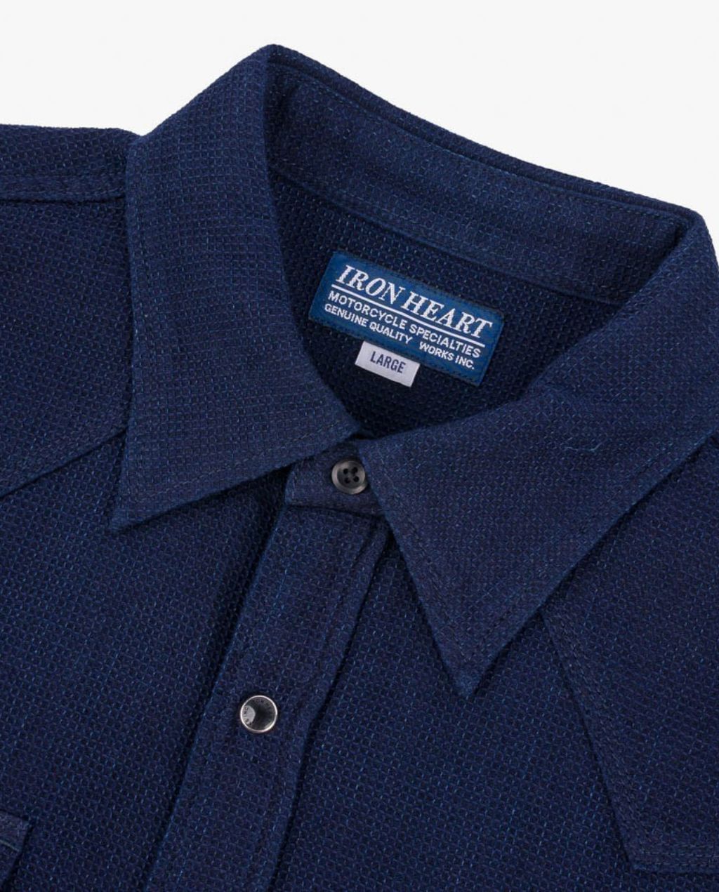 5oz Selvedge Dobby Cloth Western Shirt - Indigo