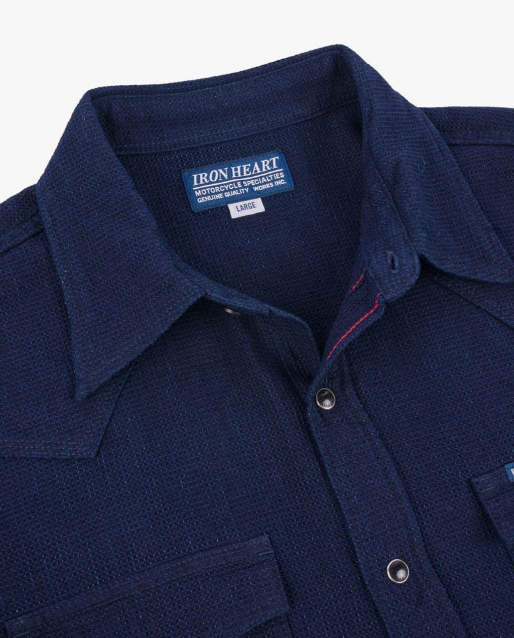 5oz Selvedge Dobby Cloth Western Shirt - Indigo