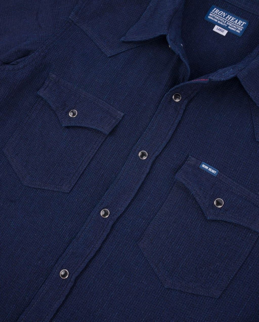 5oz Selvedge Dobby Cloth Western Shirt - Indigo