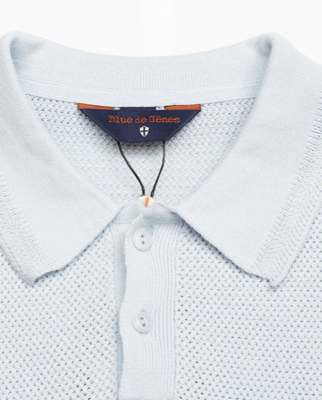 Filo Knit Polo Blue Water