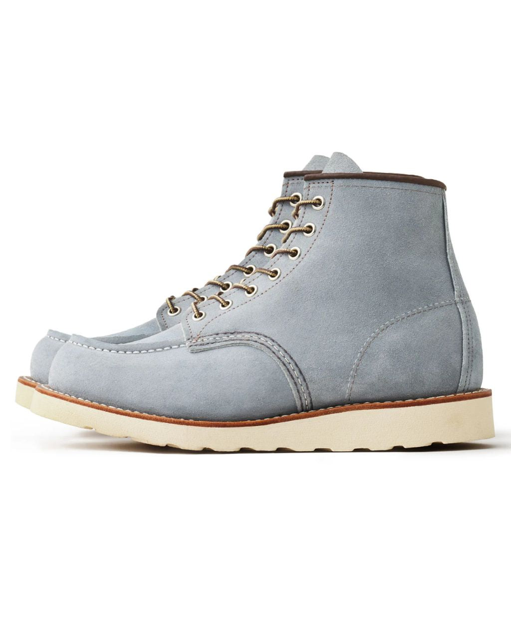 Classic Moc Men's 6-inch Boot #8800 in - Dusty Blue - Abilene Leather