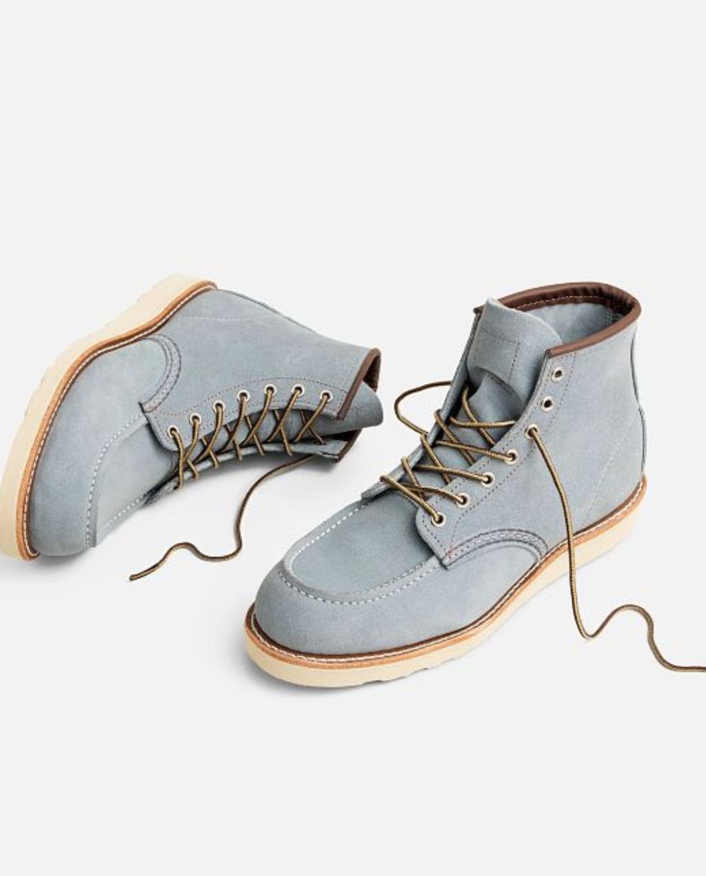 Classic Moc Men's 6-inch Boot #8800 in - Dusty Blue - Abilene Leather