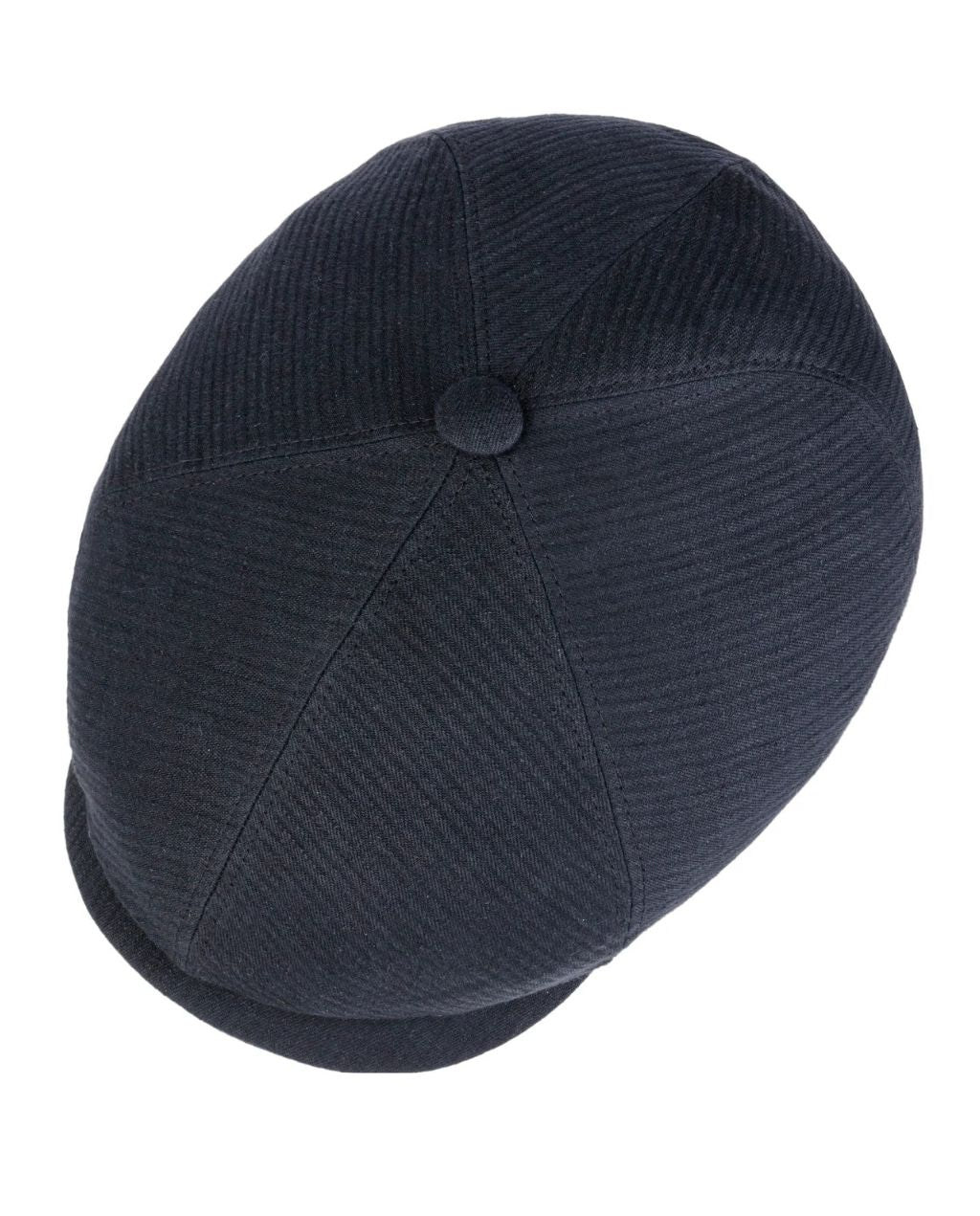 Panel Structure Leinen Flatcap - Navy