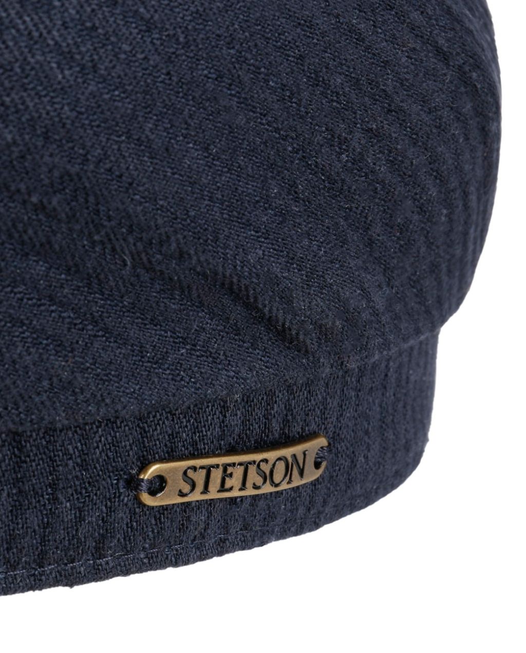 Panel Structure Leinen Flatcap - Navy
