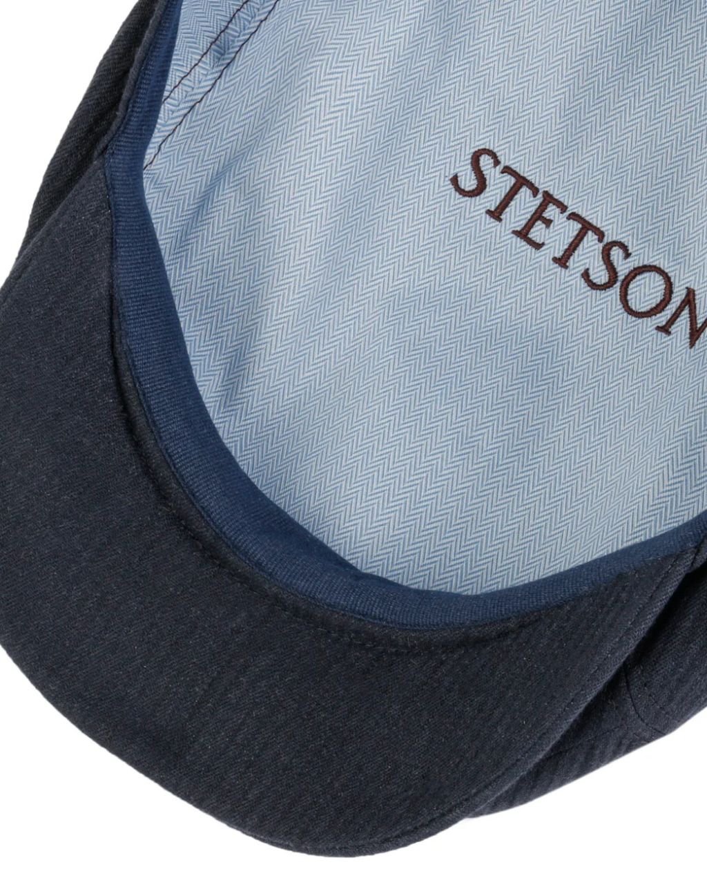 Panel Structure Leinen Flatcap - Navy