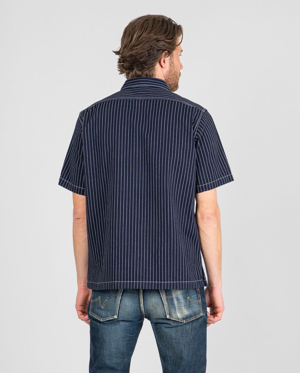 10oz Wabash Short Sleeved Mechanic Shirt - Indigo