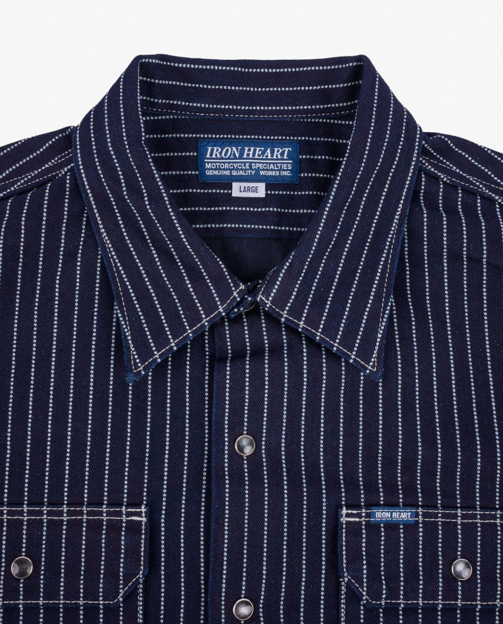 10oz Wabash Short Sleeved Mechanic Shirt - Indigo