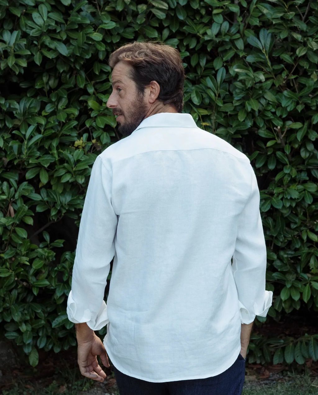 Leinenhemd Clerigo Weiss