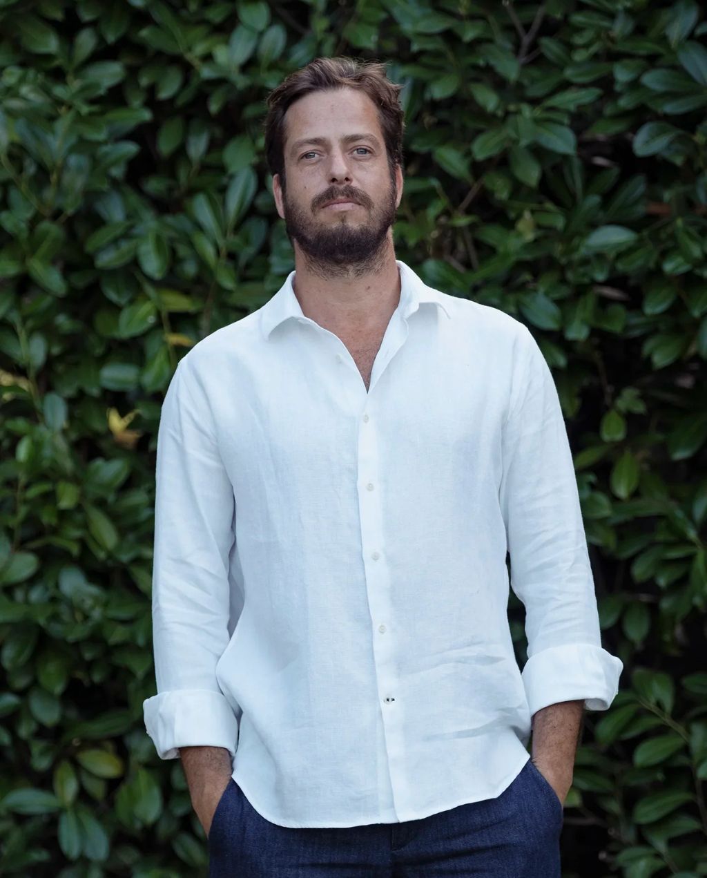 Leinenhemd Clerigo Weiss