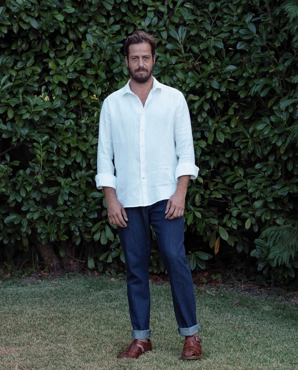 Leinenhemd Clerigo Weiss