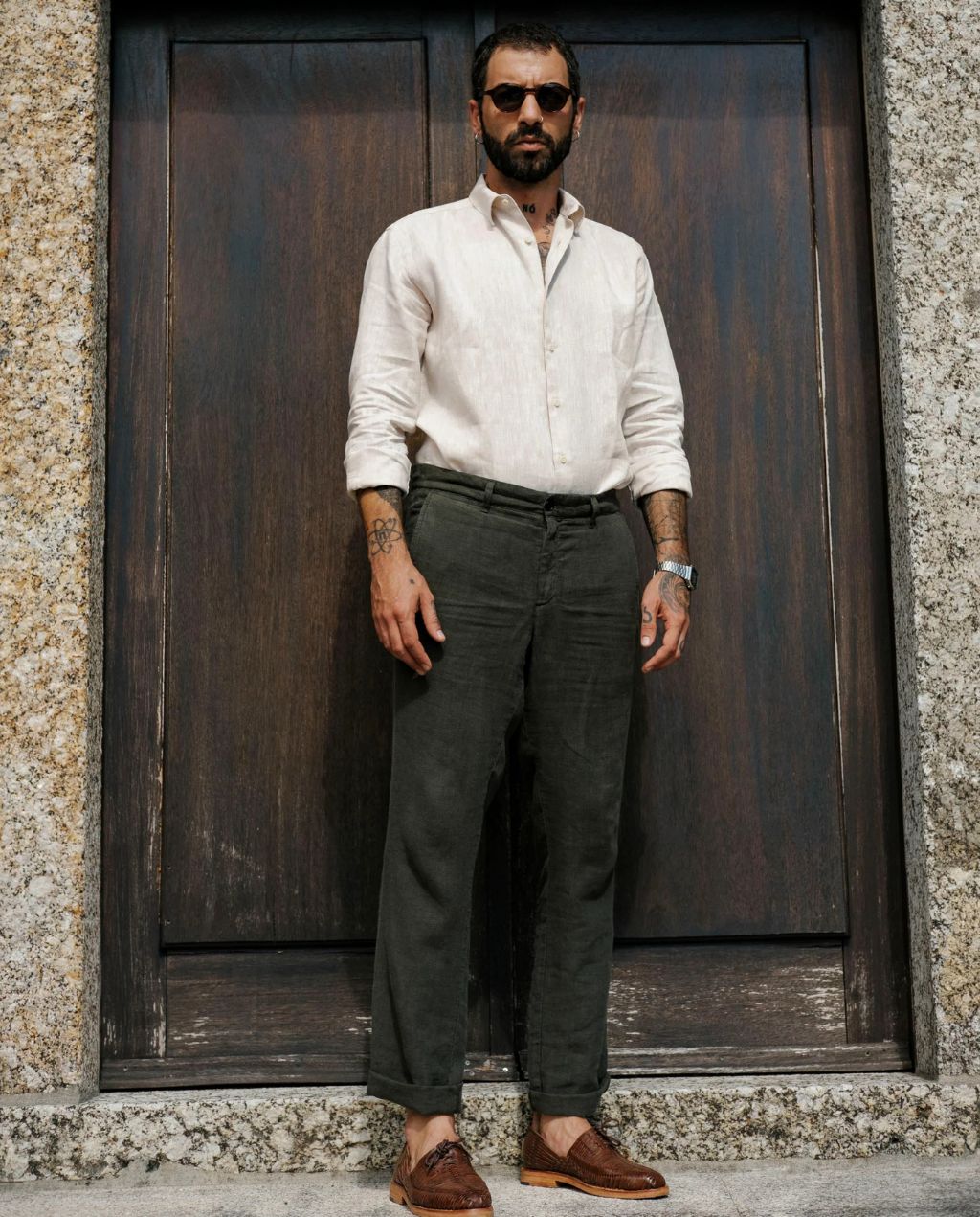 Leinenhemd Verzasca Nature