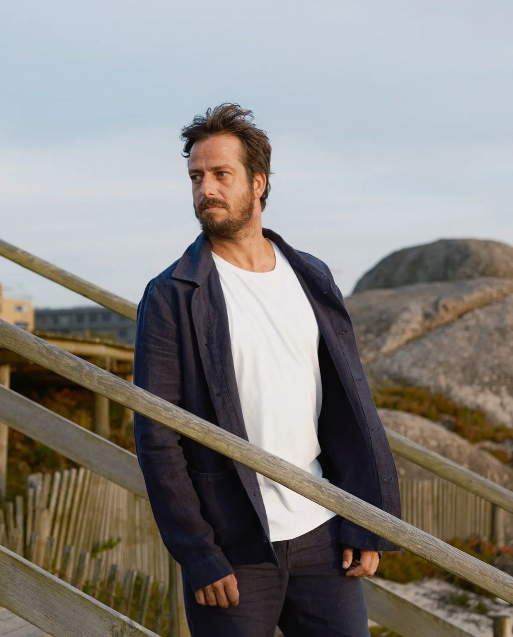 Overshirt Leinen Ilha Navy