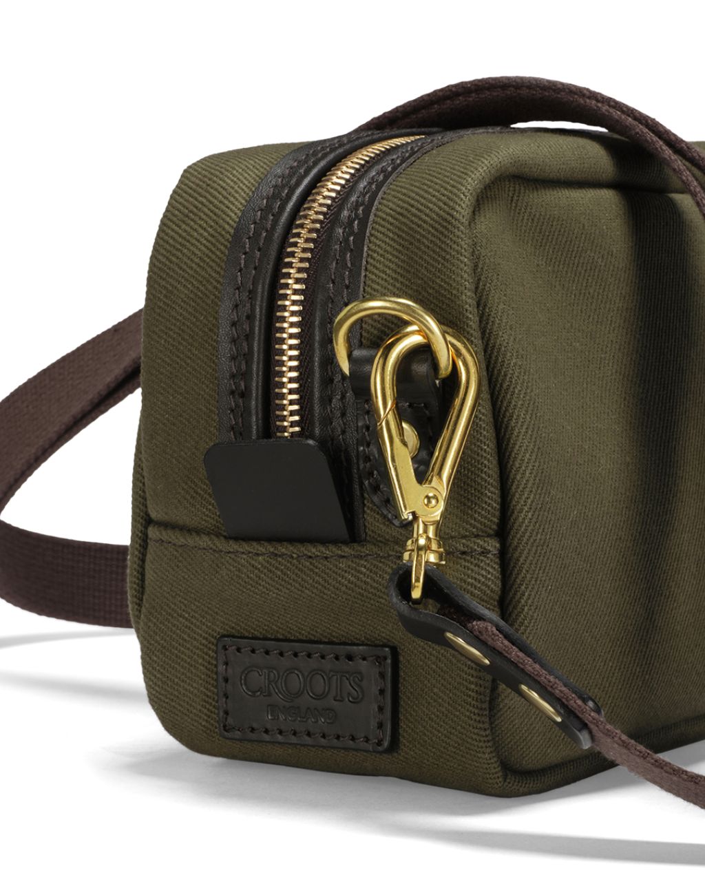 British Twill Mini Box Bag - Olive