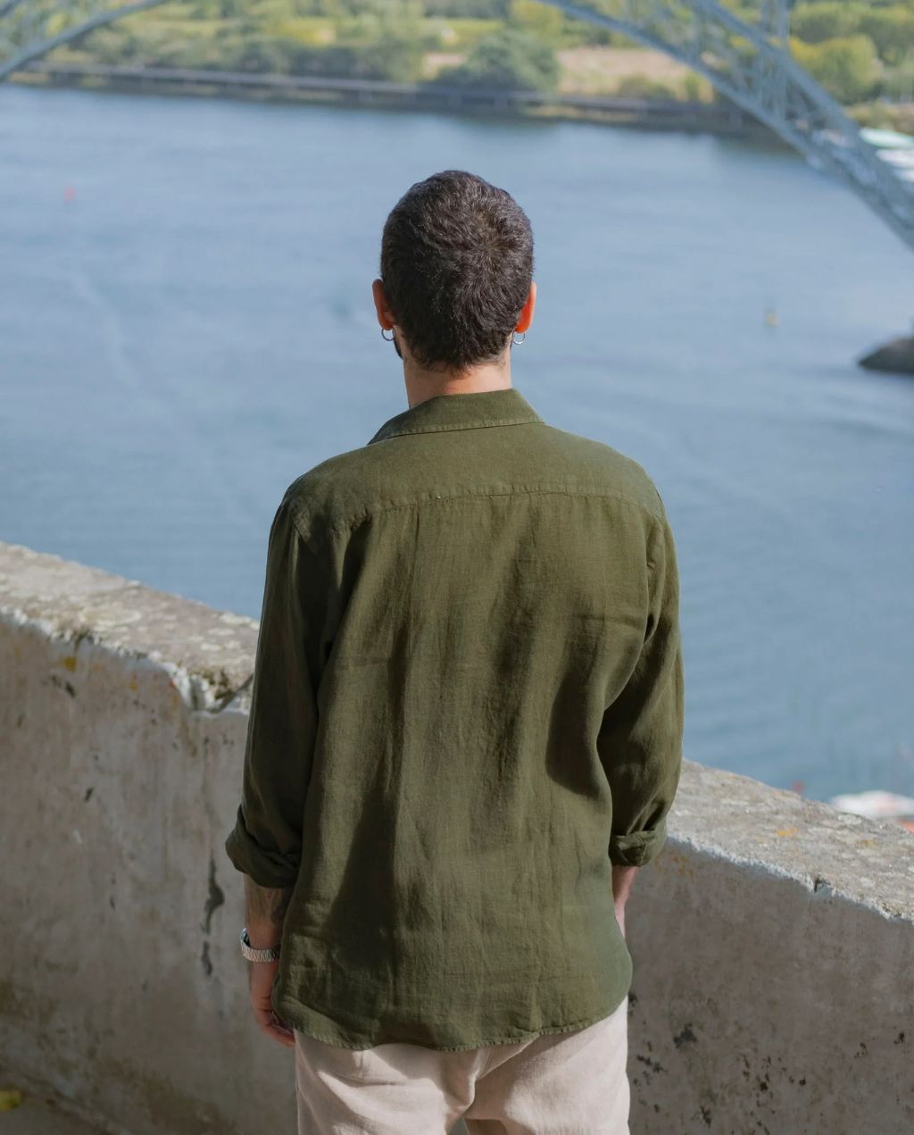 Leinenhemd Nuve Moos