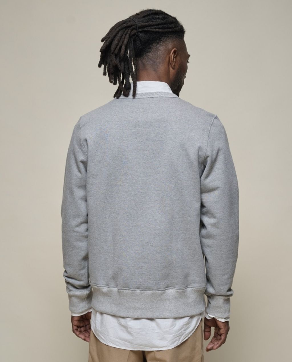 3S48 Men's loopwheeled Sweatshirt schwer - Classic Fit - Grey