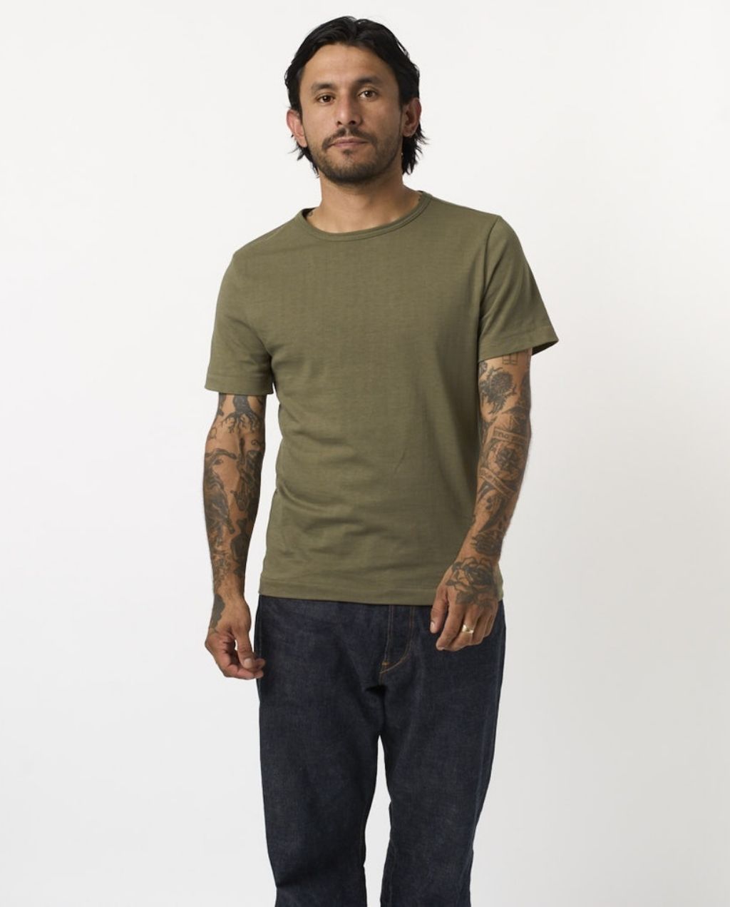 215 Men's loopwheeled T-Shirt - Classic Fit - Army