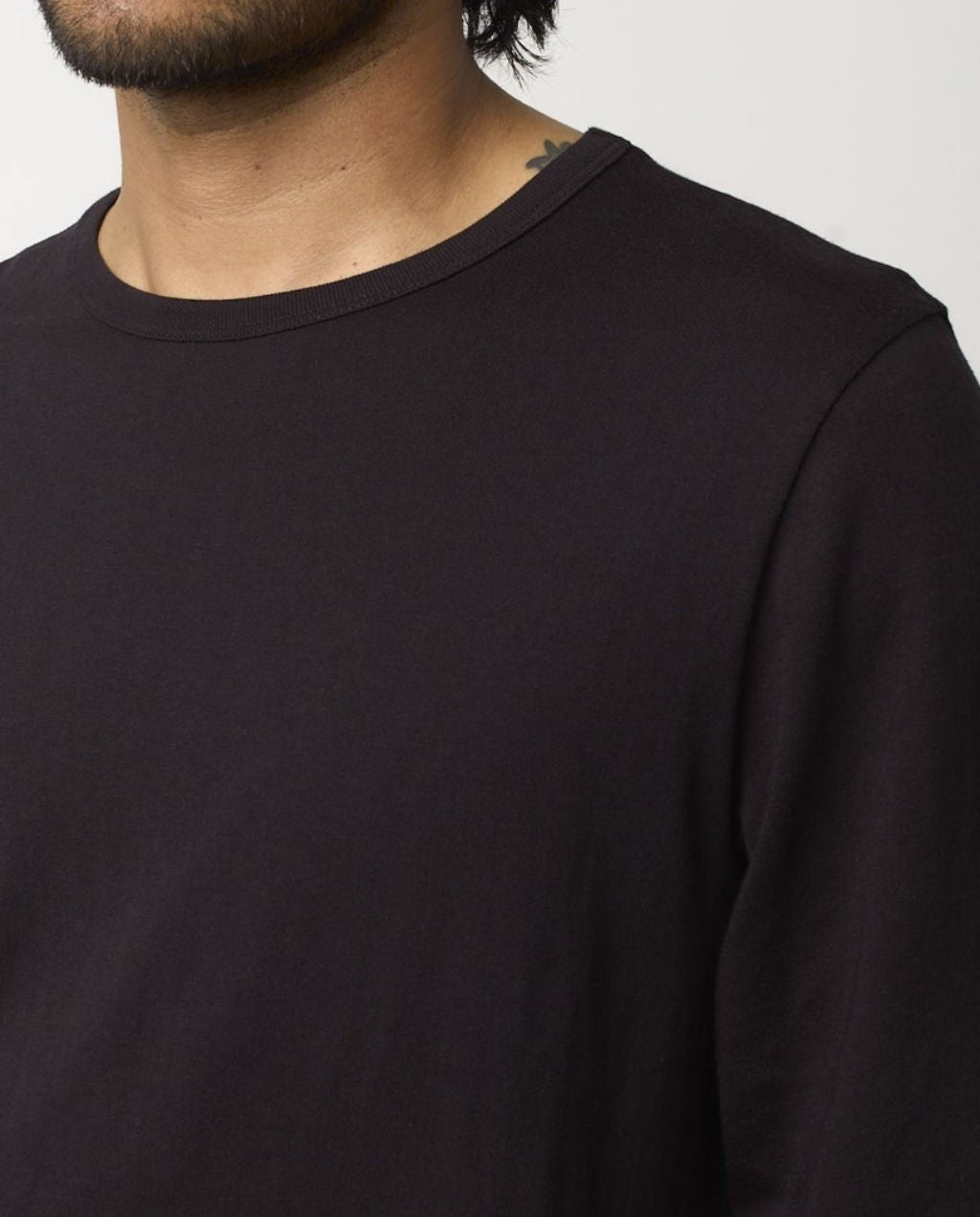 1950sLS Men's loopwheeled Longsleeve - Classic Fit - Deep Black