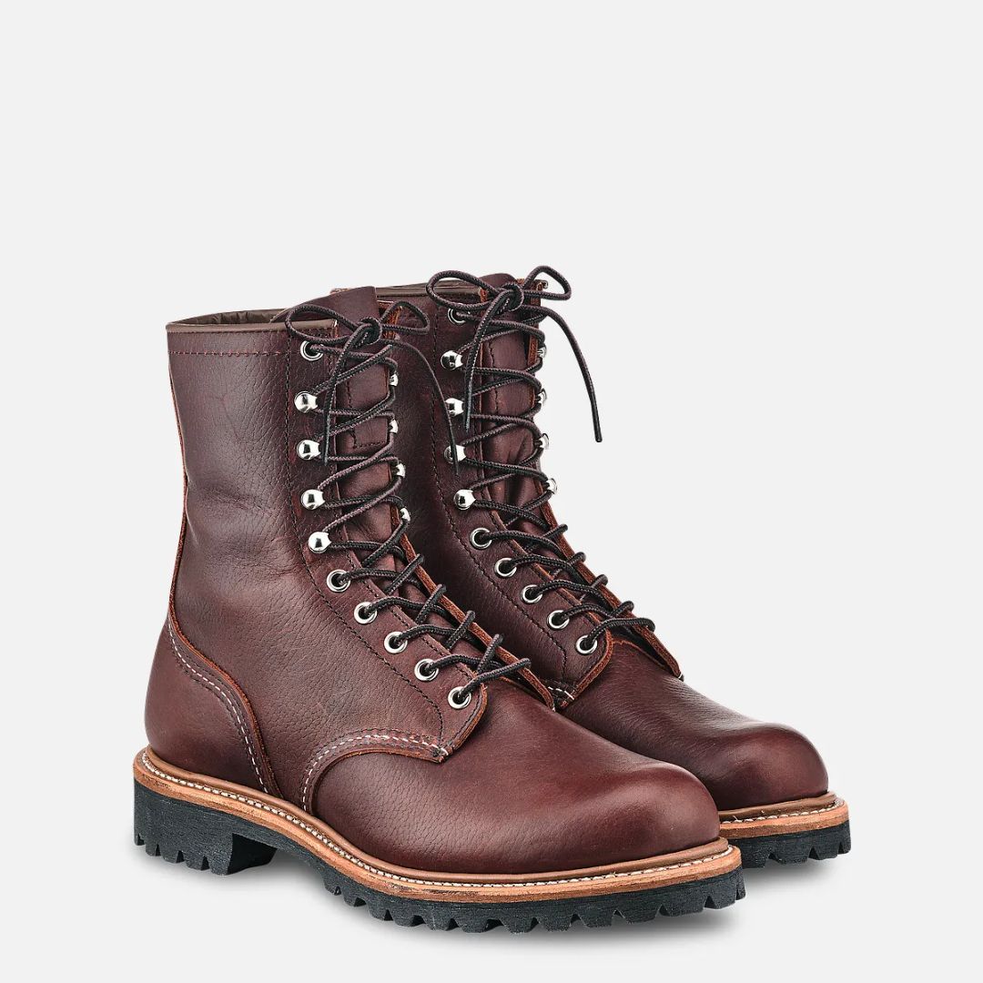Men's Logger Leather Boot in Briar - 4585