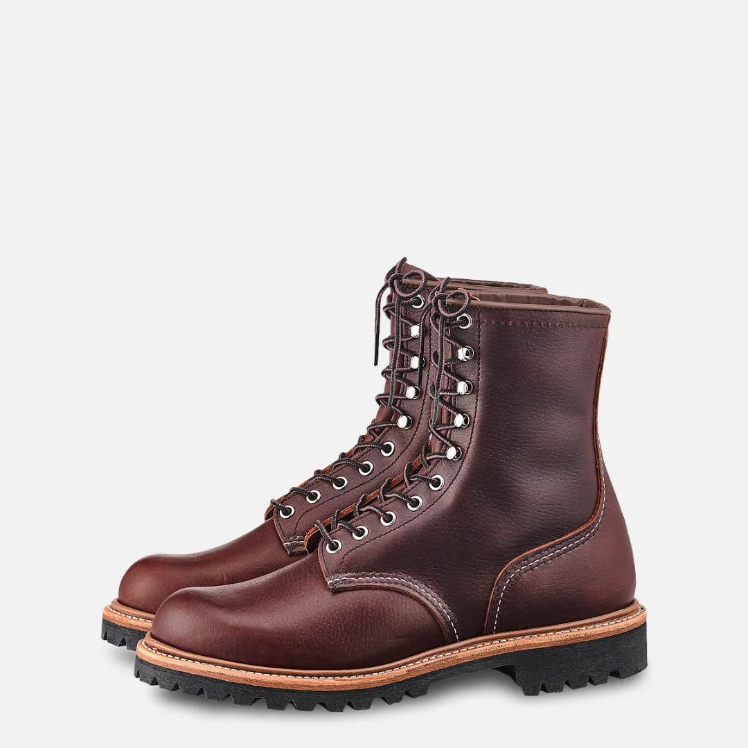 Men's Logger Leather Boot in Briar - 4585