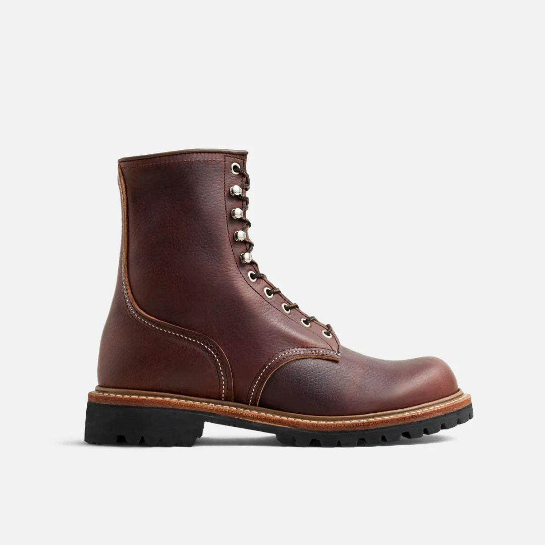 Men's Logger Leather Boot in Briar - 4585
