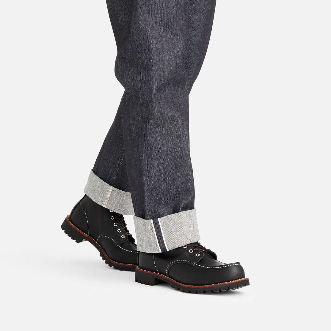 Men's Roughneck in Black Oil Slick Leather - 2949