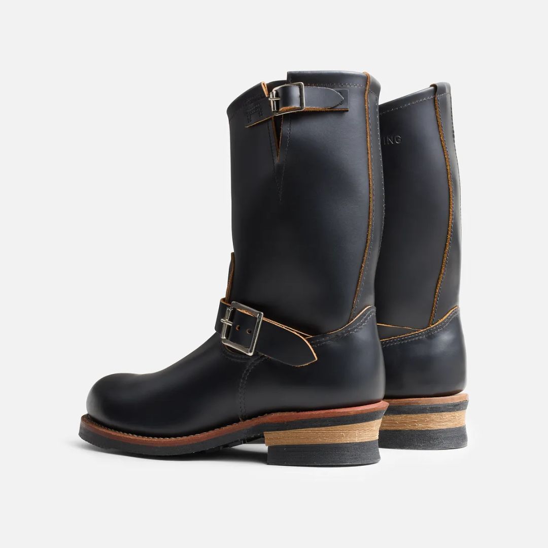 Men's Engineer in Black Klondike Leather - 2966