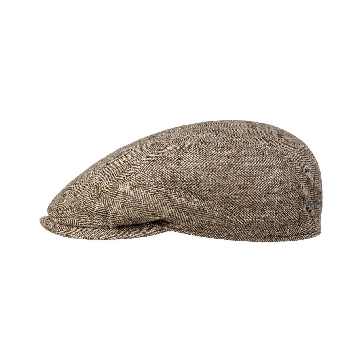 Tweed Herringbone Driver Flatcap