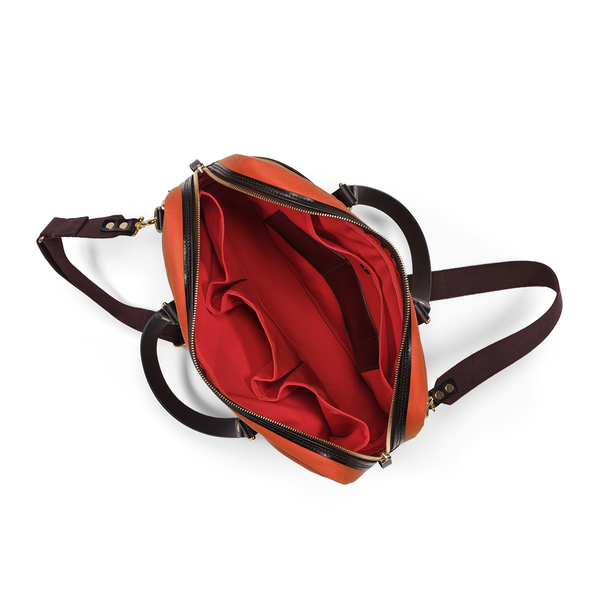 Vintage Canvas Laptop Bag - Orange