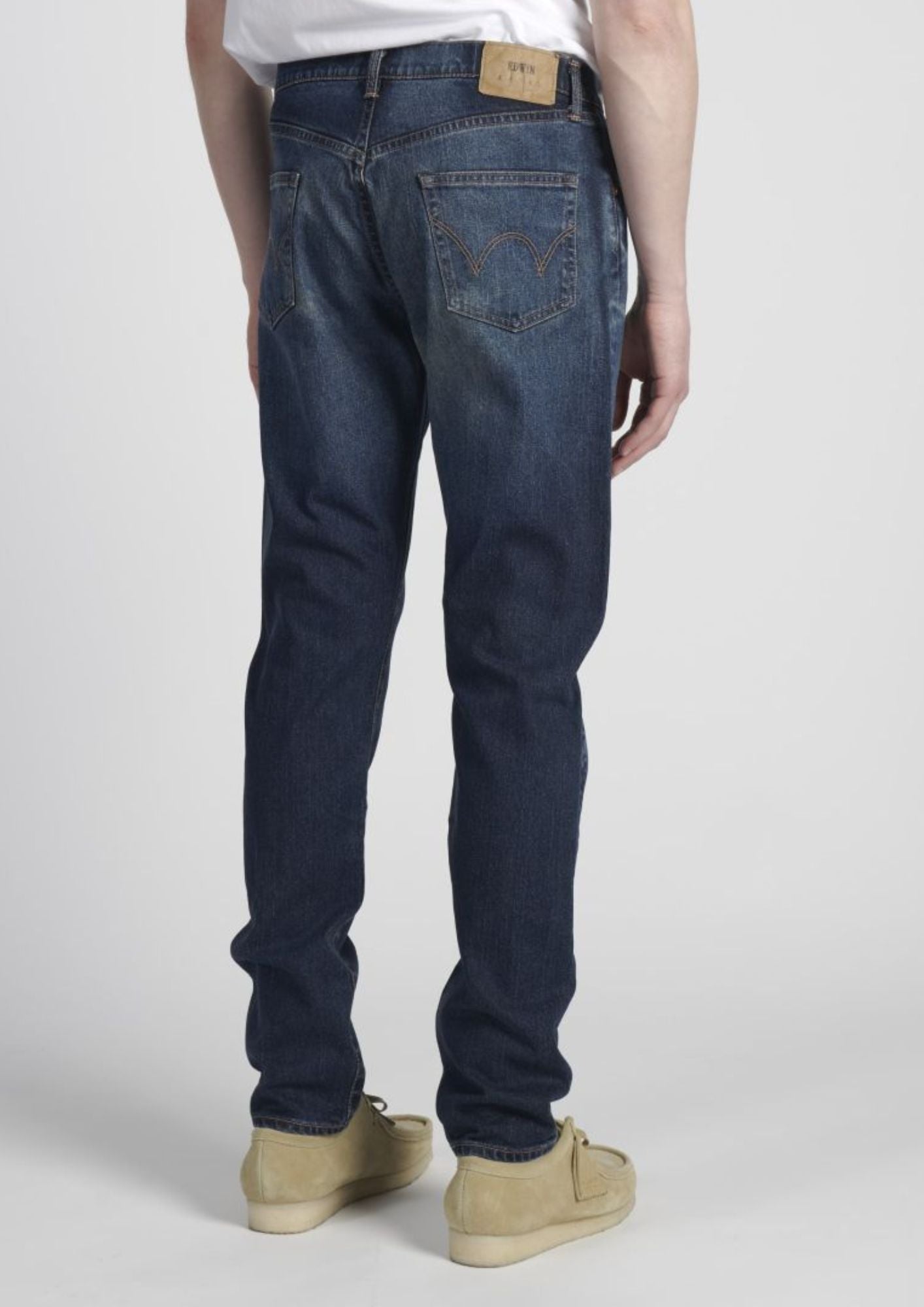 Slim Tapered Jeans Blue - mid dark used