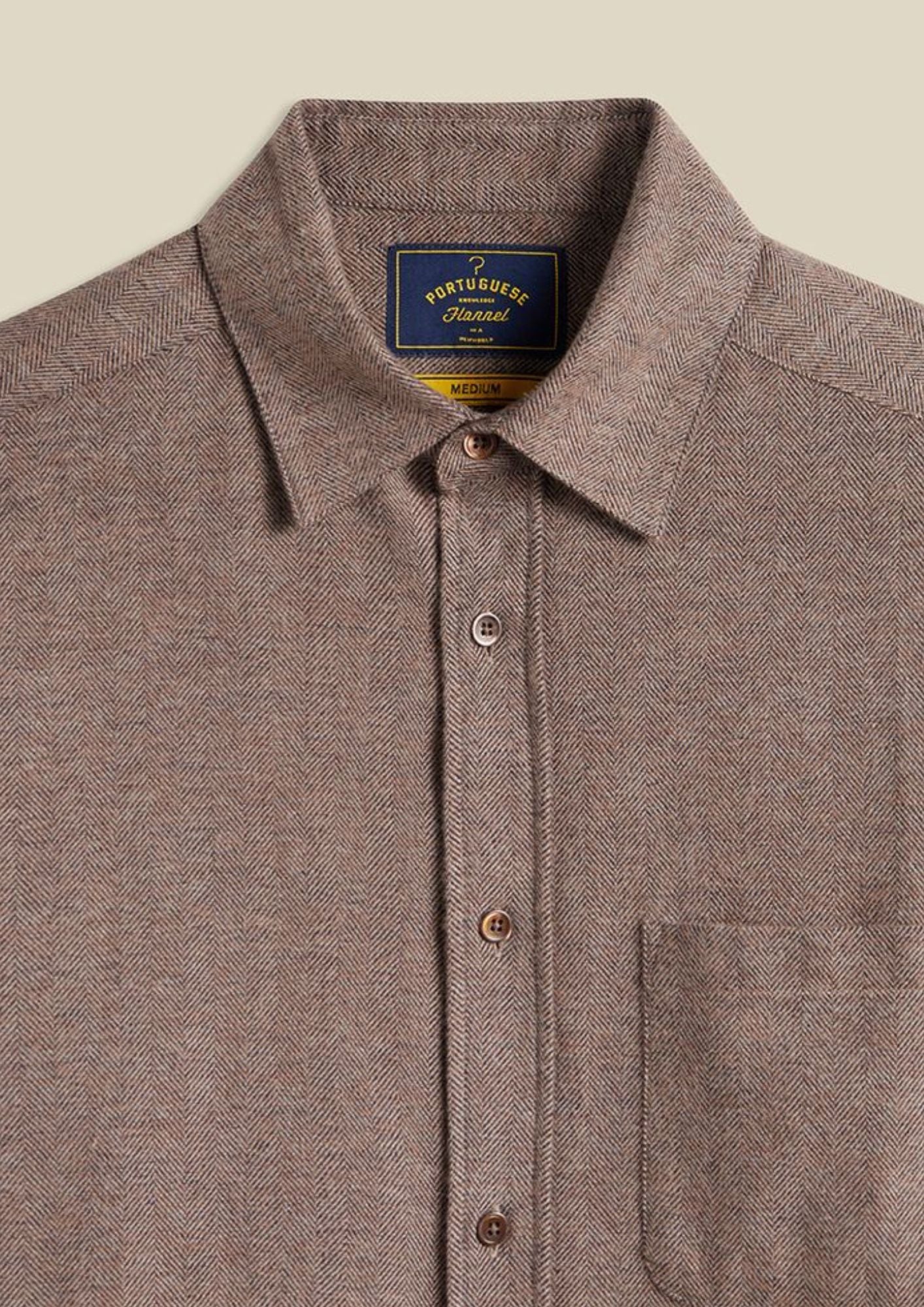 Portuguese Flannel - Espiga Brown