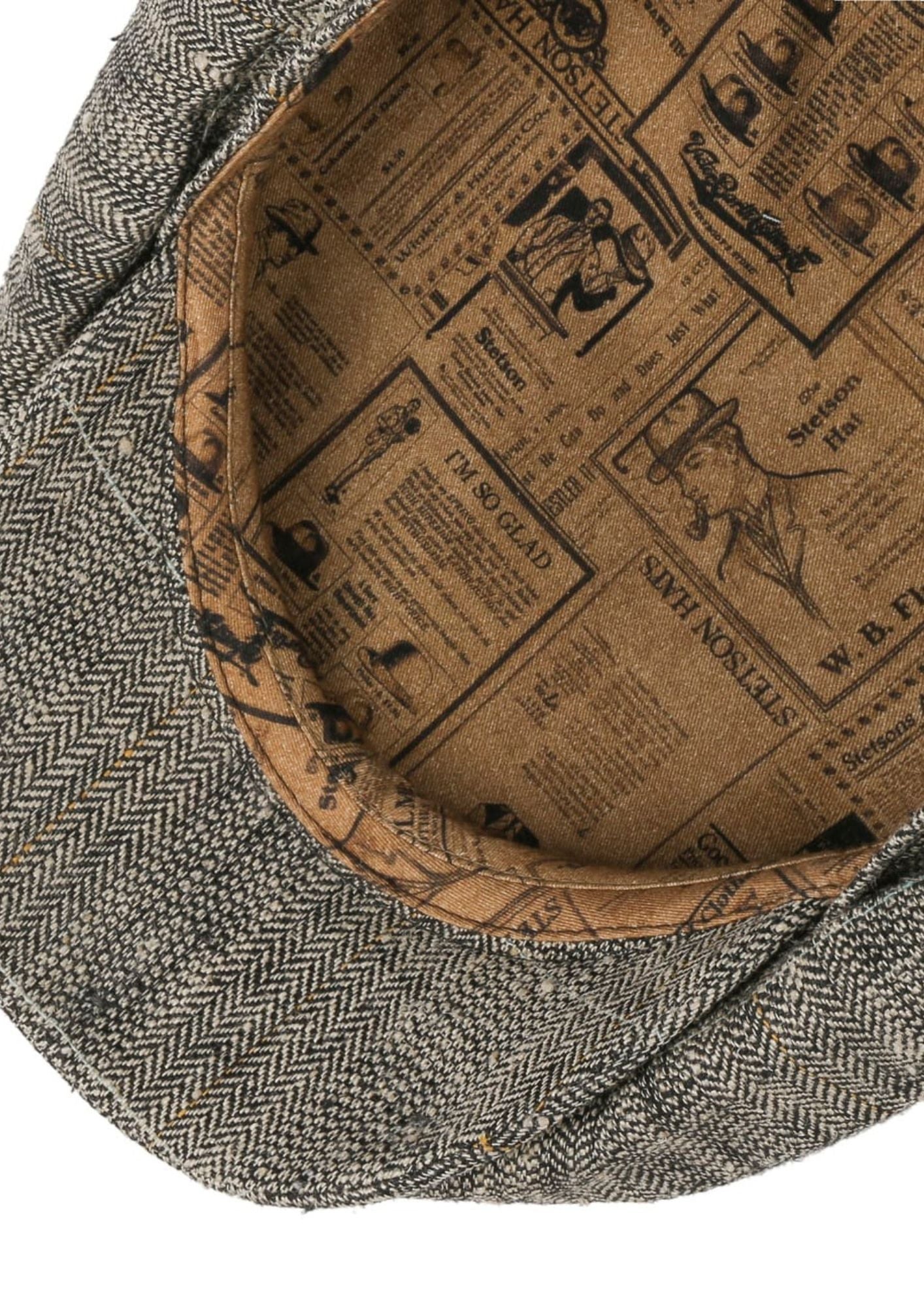 Coverton Herringbone Flatcap