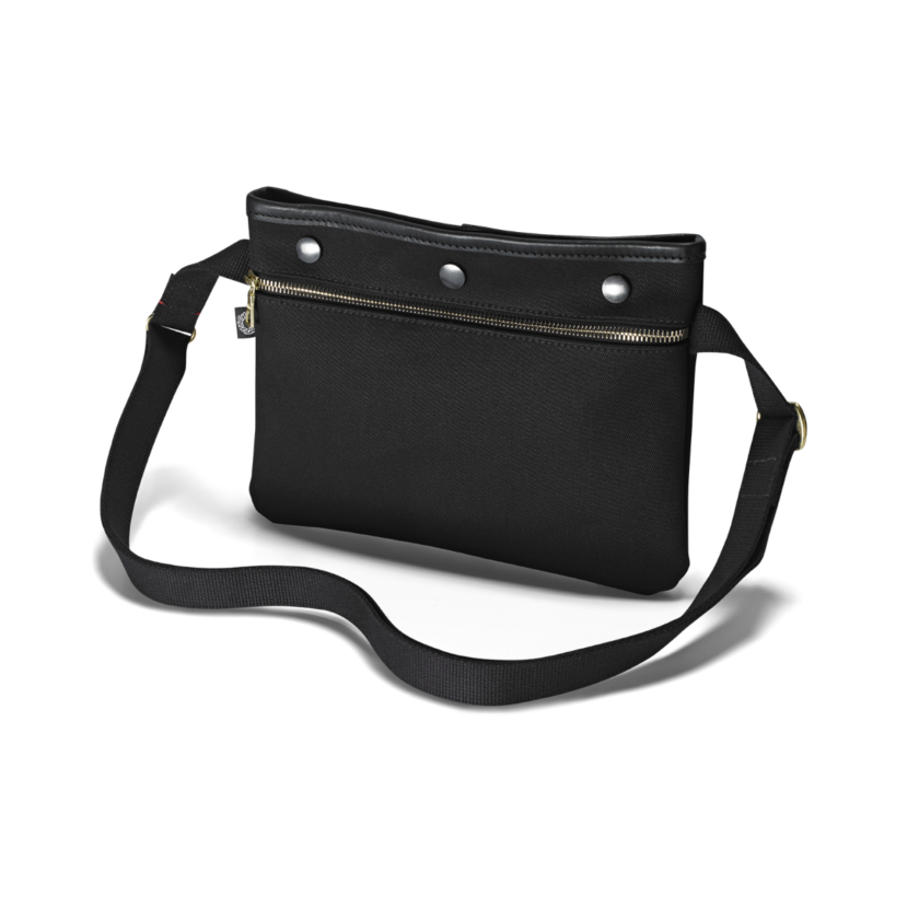 Canvas Sacocht Umhängetasche - BLACK