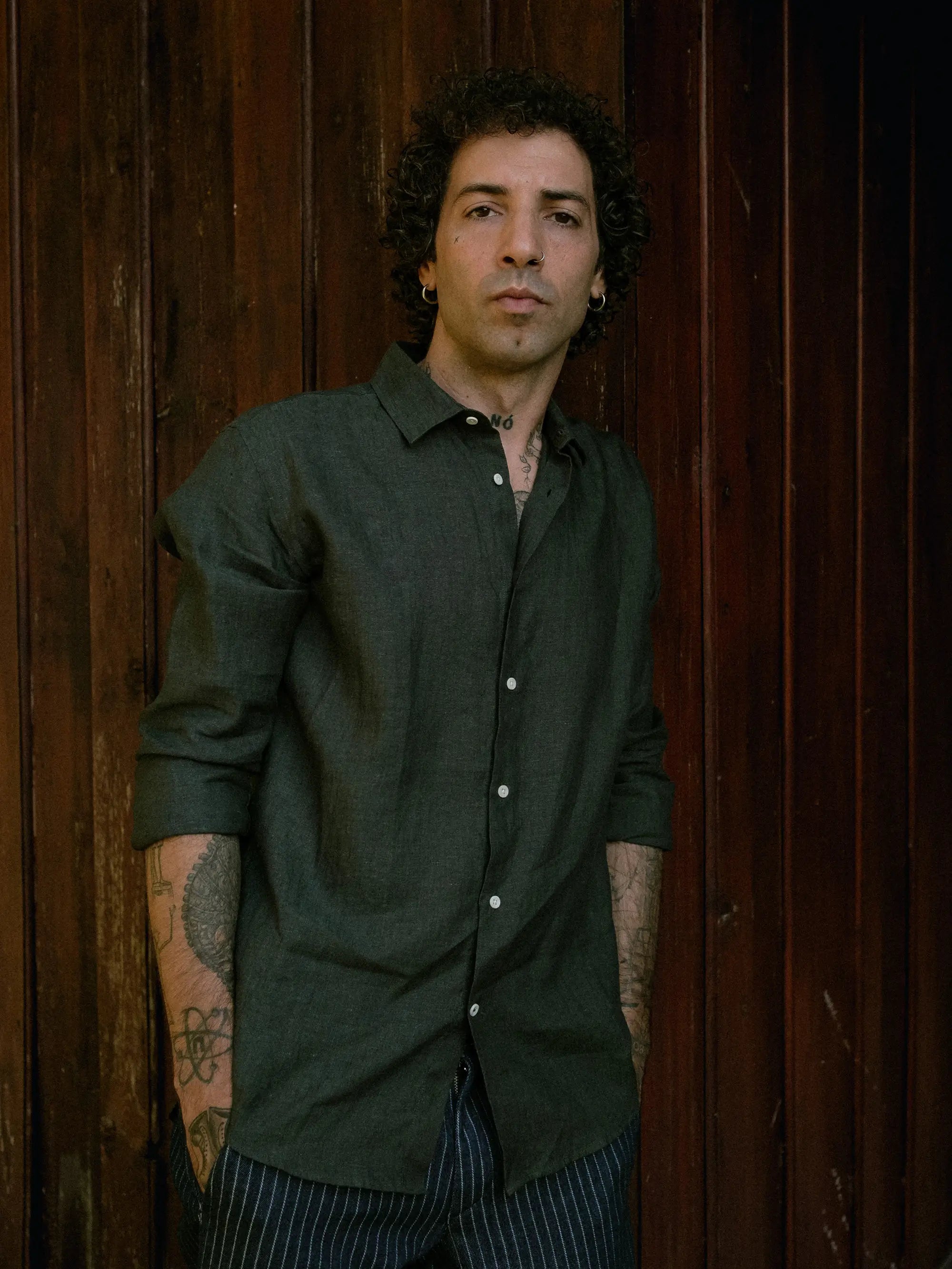 Shirt Linen Verzasca Forest