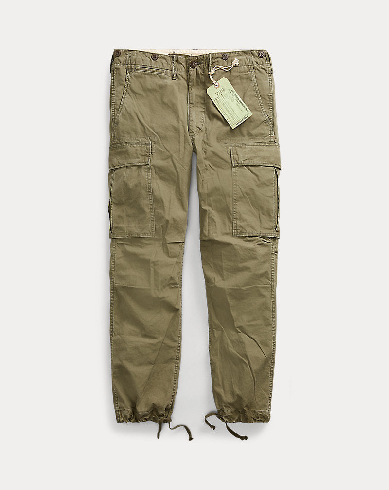 Popeline-Cargohose im Military-Look Dark Olive