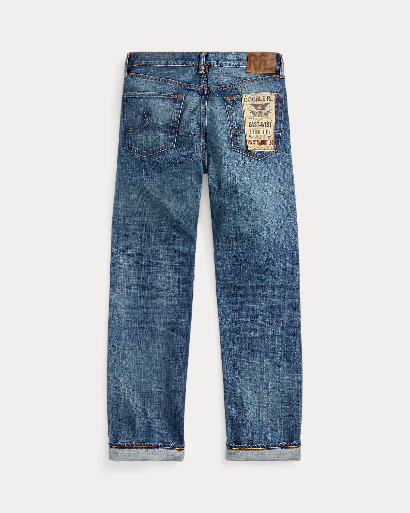 Straight Leg 5 Pocket Denim Blue