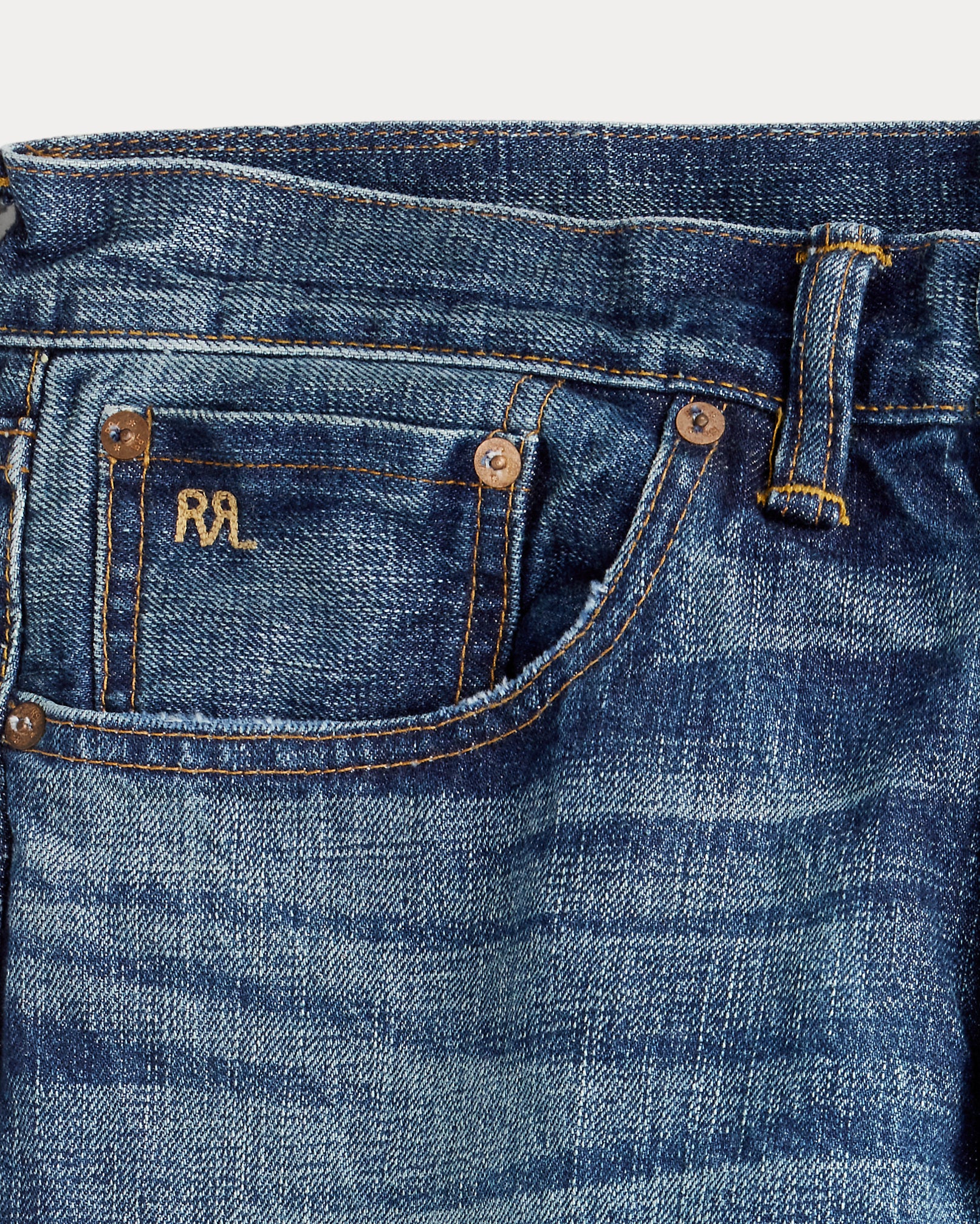 Straight Leg 5 Pocket Denim Blue