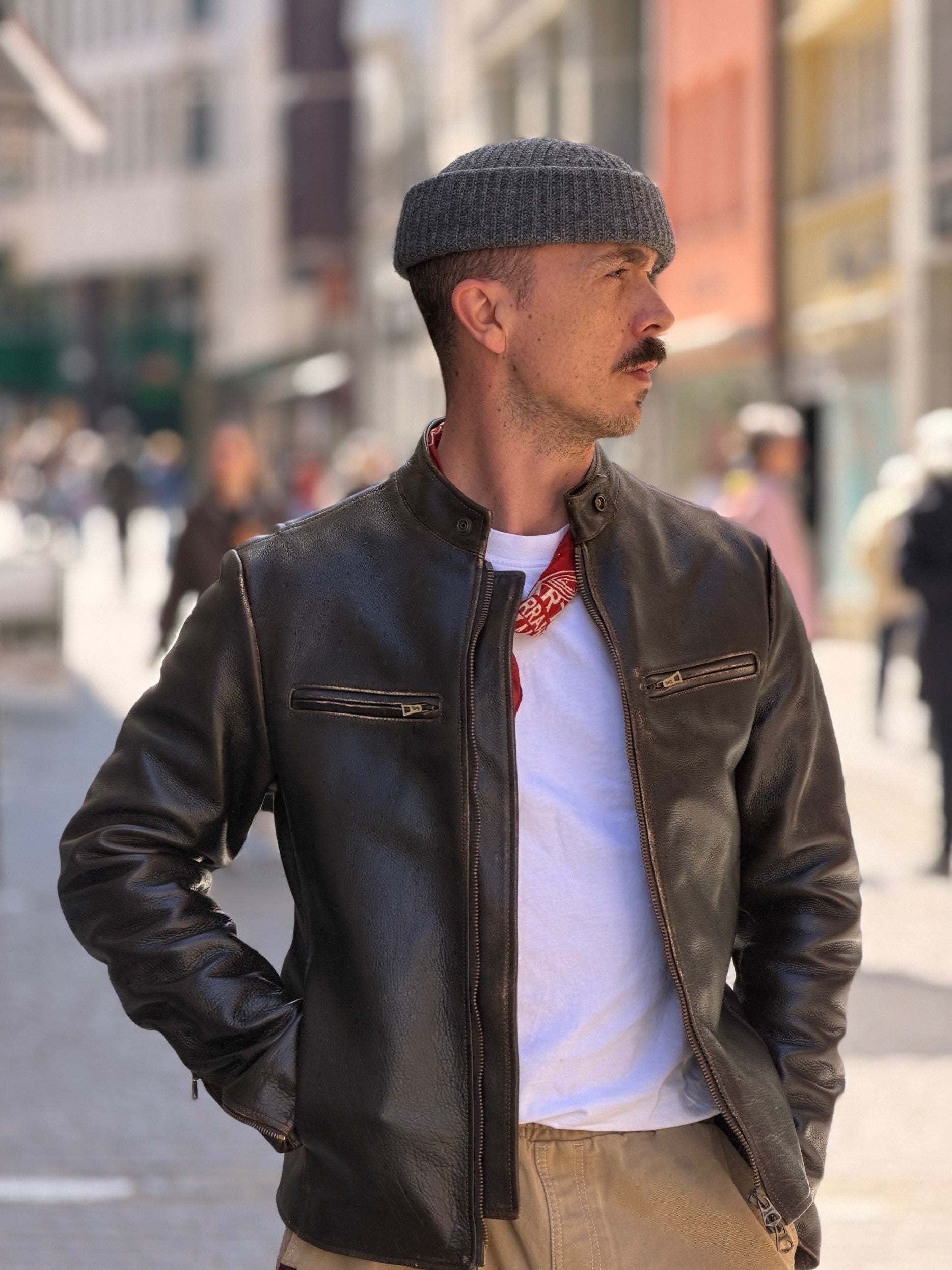 Johnny Calf Brusehed Brown washed