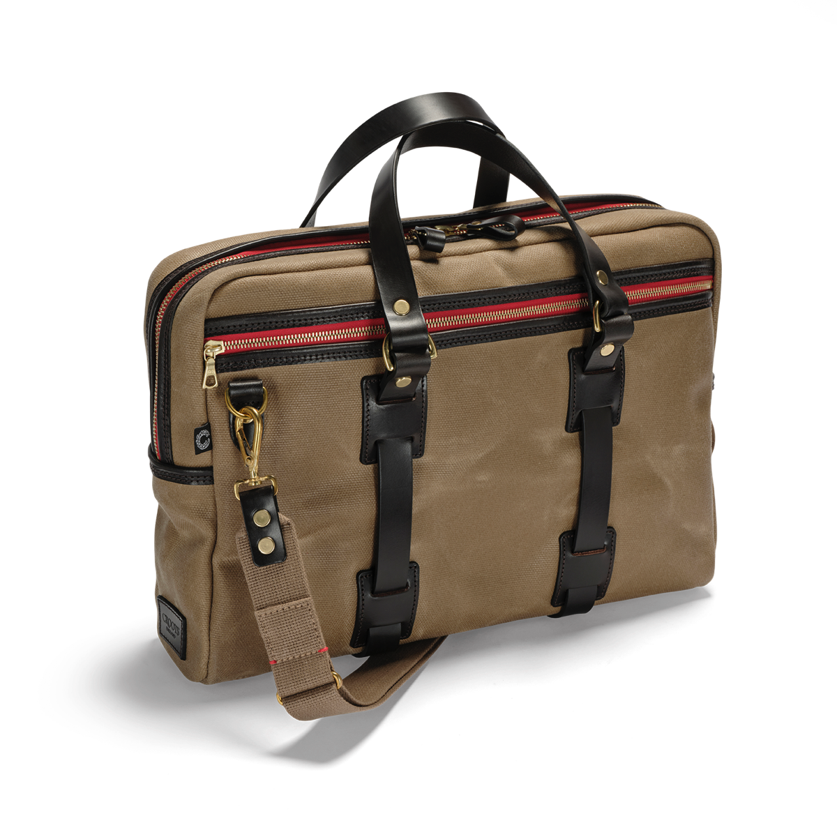 Vintage Canvas Laptop Bag - Sand