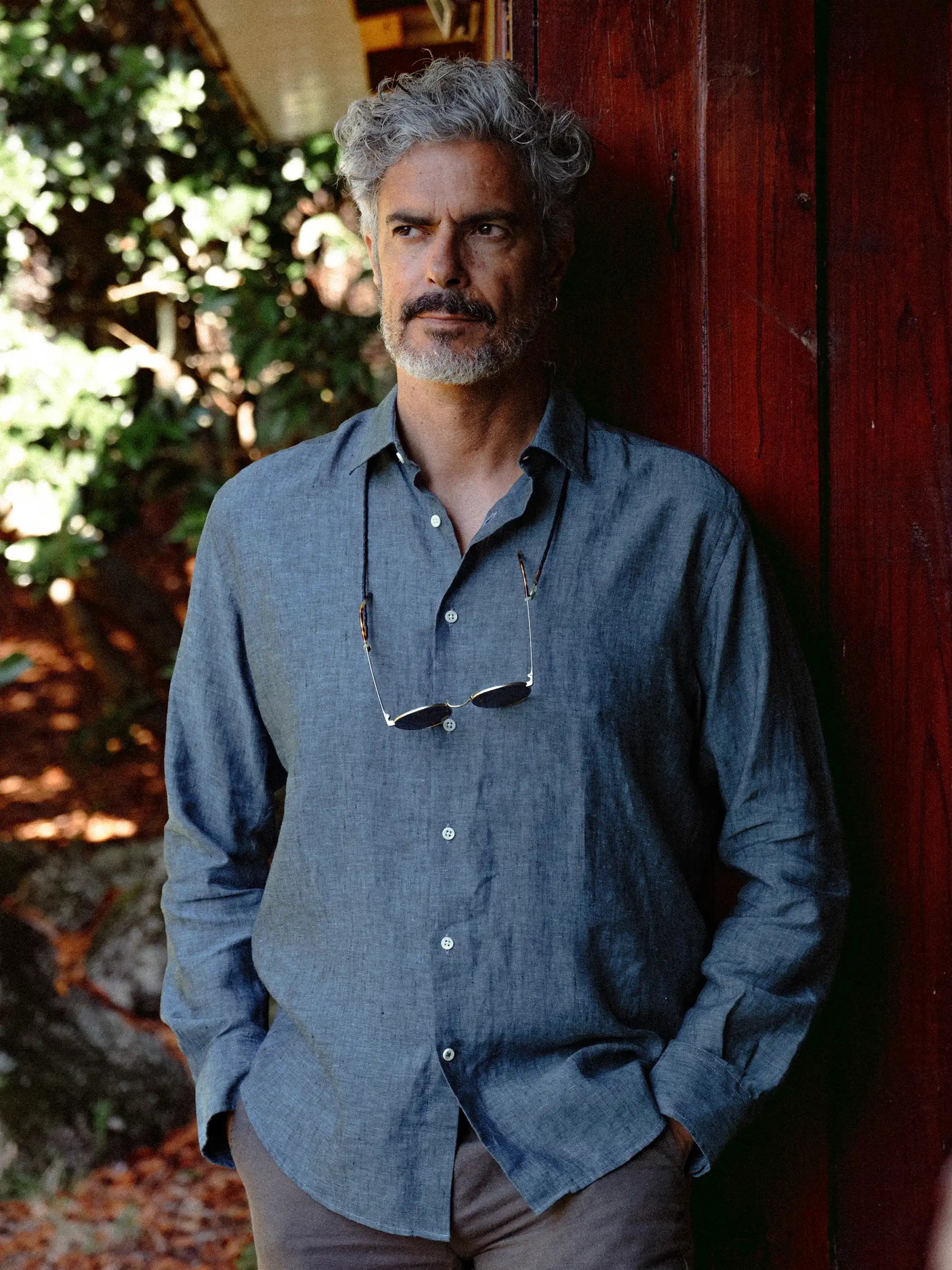 Shirt Linen Verzasca Azur