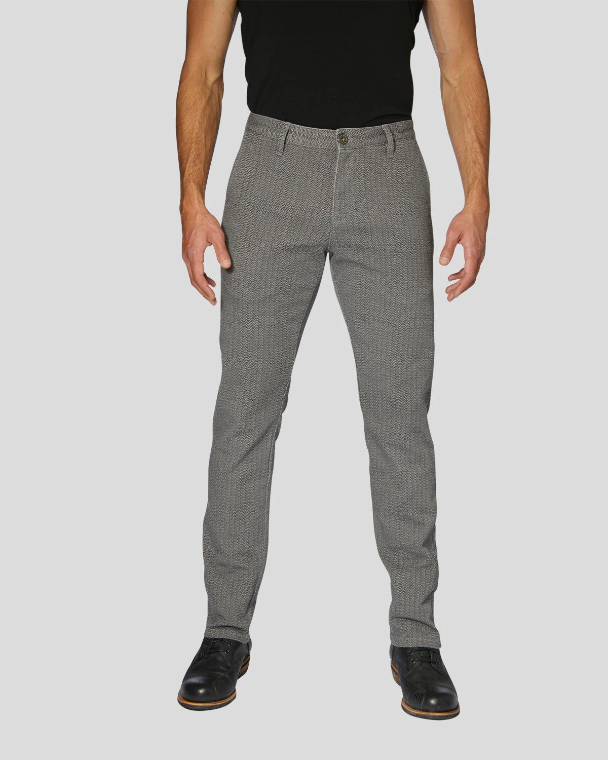 TWEED CHINO TAPERED SLIM grey