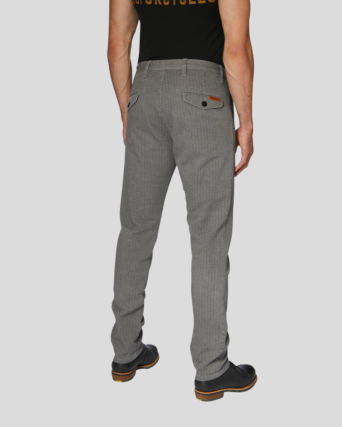 TWEED CHINO TAPERED SLIM grey