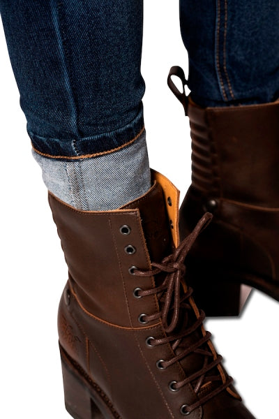 ROKKERTECH JEANS HIGH WAIST SLIM WASHED 2412