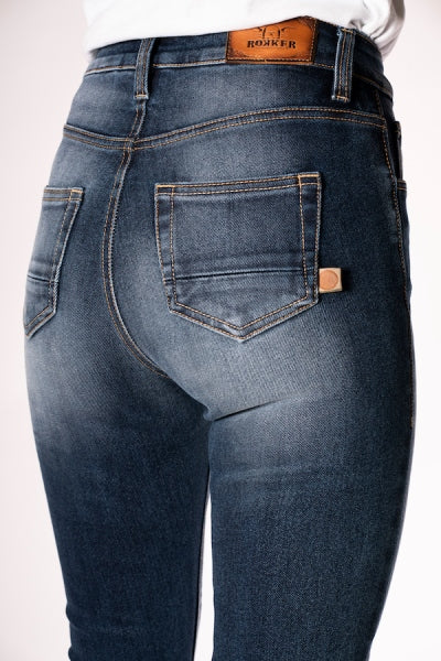 ROKKERTECH JEANS HIGH WAIST SLIM WASHED 2412
