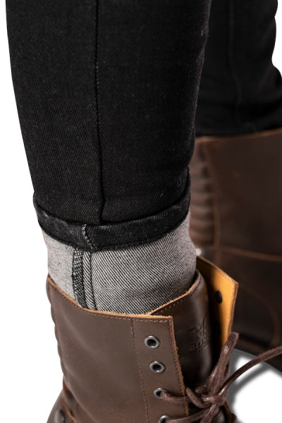 ROKKERTECH JEANS HIGH WAIST BLACK SKINNY 2414