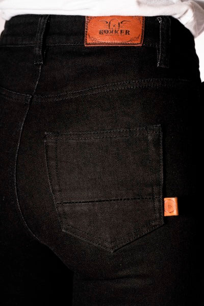 ROKKERTECH JEANS HIGH WAIST BLACK SKINNY 2414