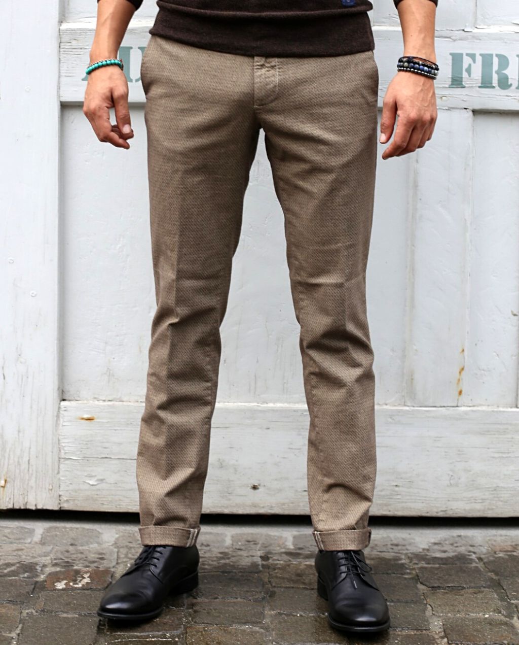 NEW YORK CHINO Mikro-Fantasie Regular