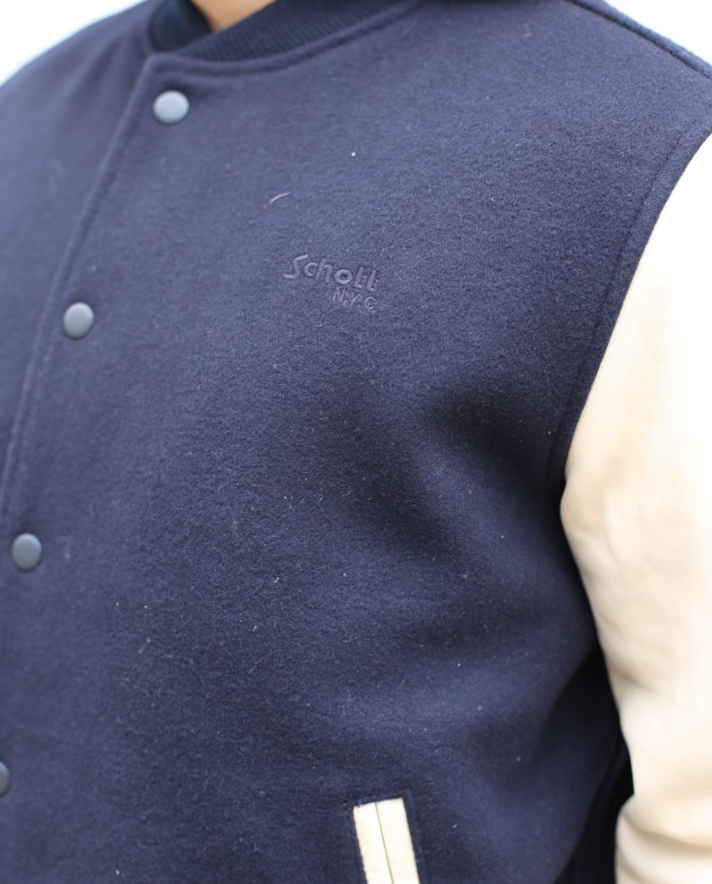 LCUSA Varsity jacket navy/beige