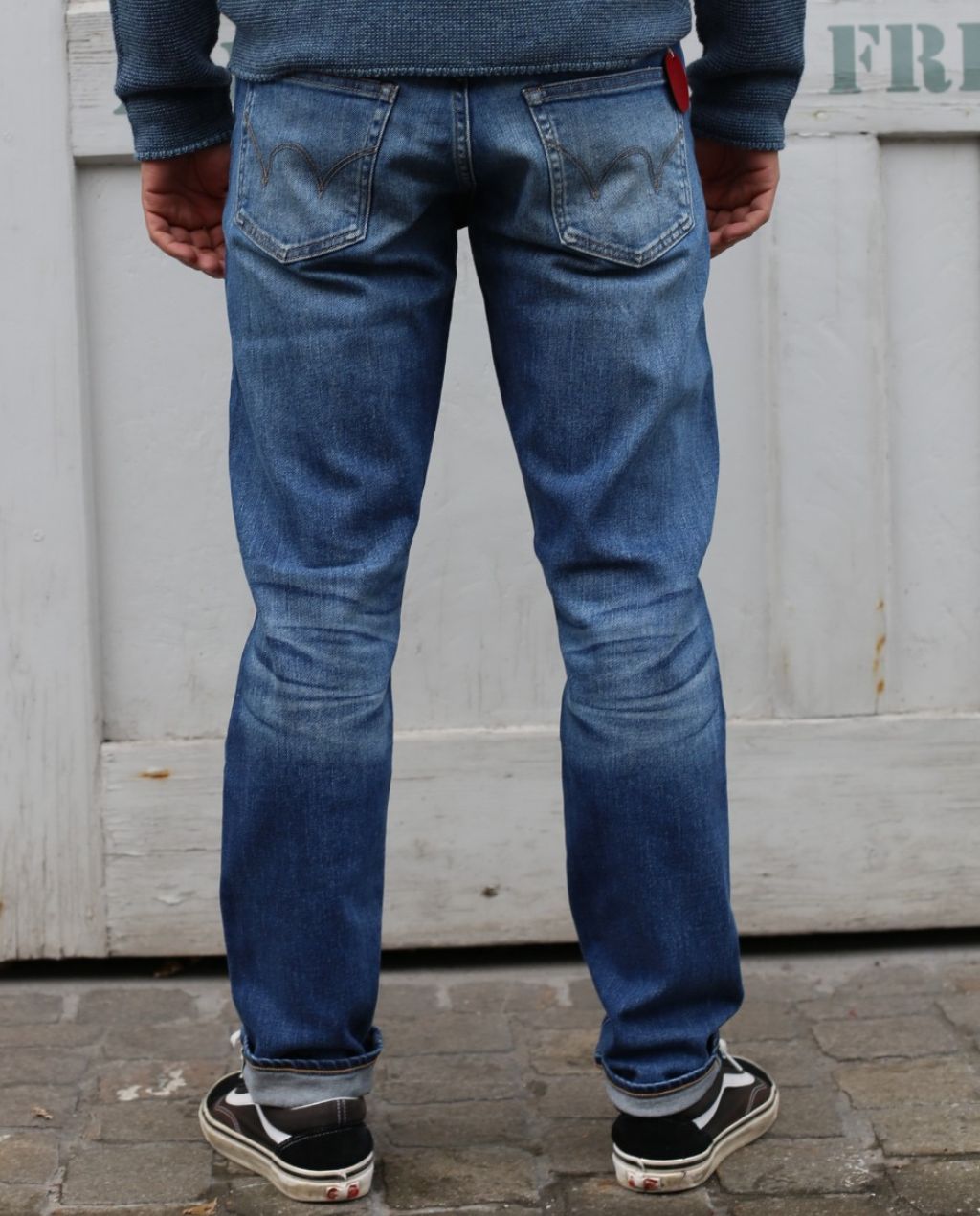 REGULAR TAPERED JEANS Blue - mid dark used